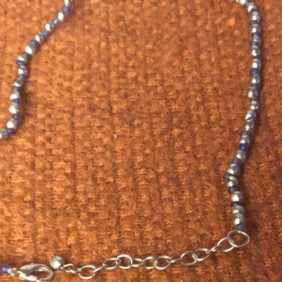 ✨💙🤍Vintage blue & silver necklace (16-18”)🤍💙✨ - Picture 4 of 4